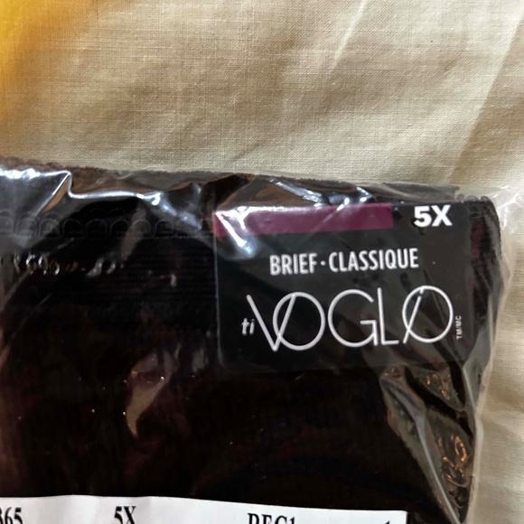 FULL BRIEFS, RIBBED COTTON, BLACK, SIZE 5X, MADE IN CANADA!, Ti VOGLIO for PENNI - Picture 2 of 4